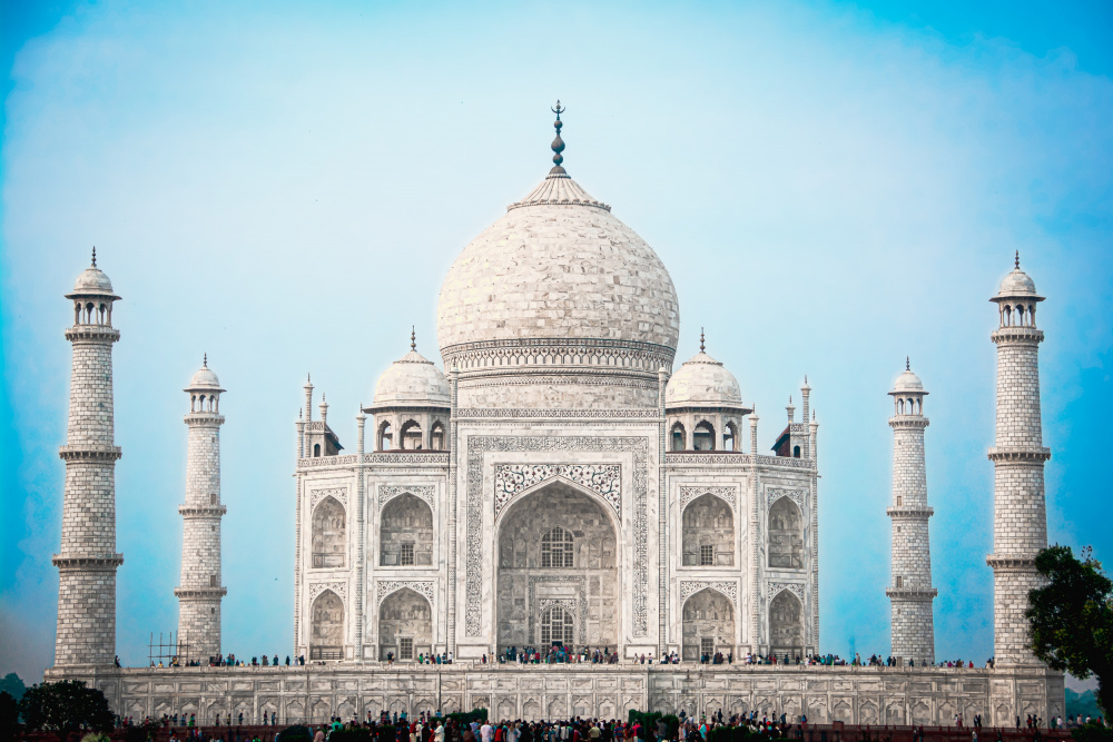 Taj Mahal Grandeur by Amro — canvas wall art