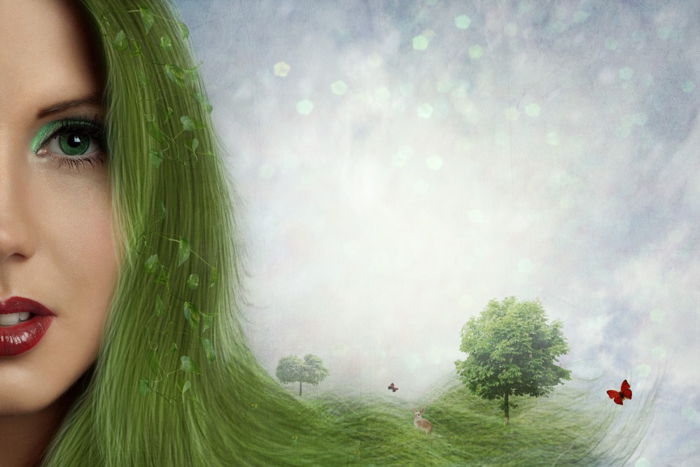 Earth Goddess Dream by Baden Bowen — canvas wall art