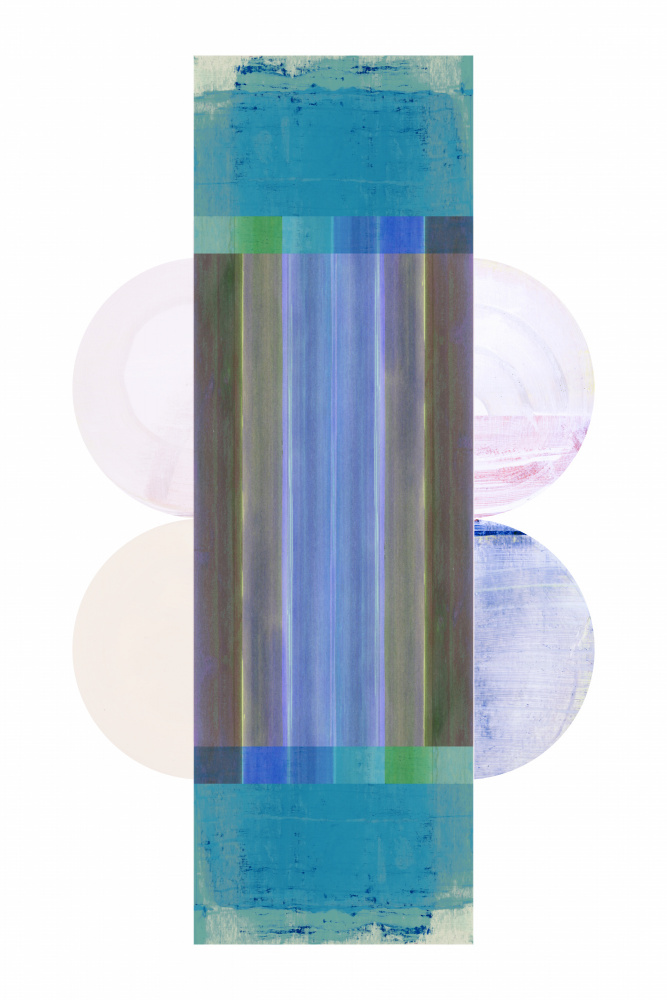 Modern Striped Serenity by cartissi — canvas wall art