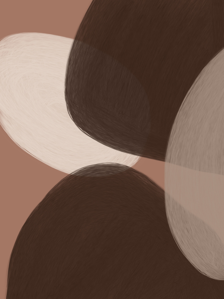Brown Organic Shapes by Studio Palette — canvas wall art