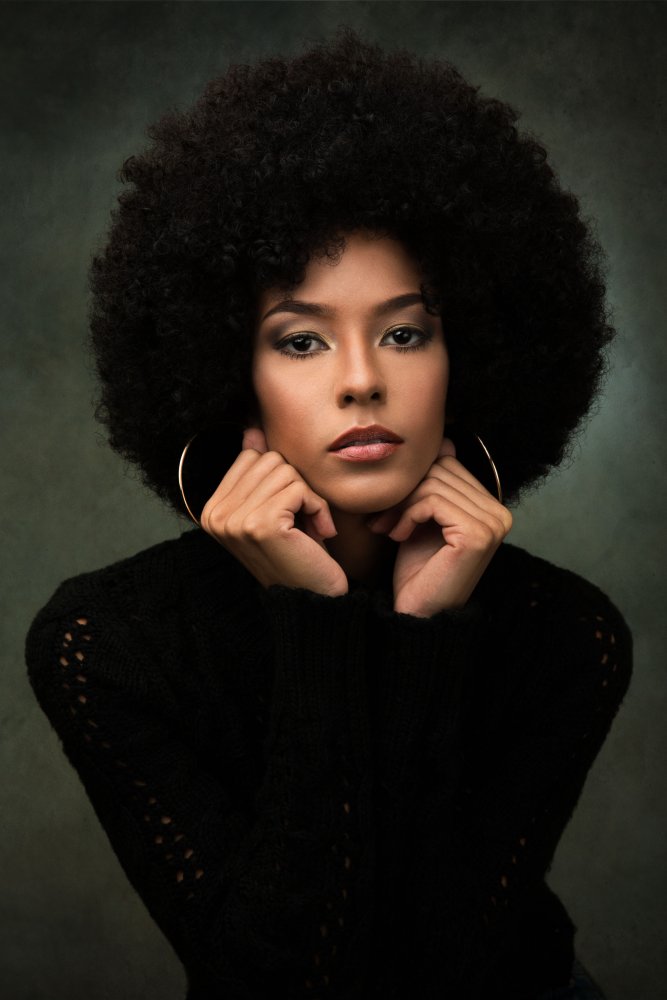 Confident Afro Woman by Anderson Diaz — canvas wall art