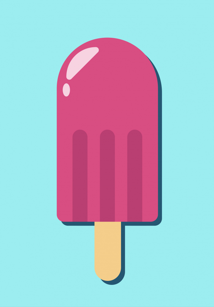 Summer Pink Popsicle by Athene Fritsch — canvas wall art