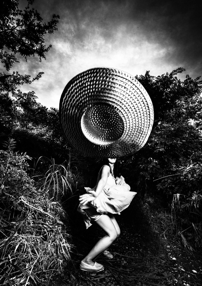 Surreal Hat Woman by TORU MATSUNAGA — canvas wall art