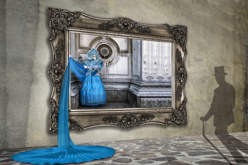 Surreal Venetian Carnival by Renee Doyle — canvas wall art