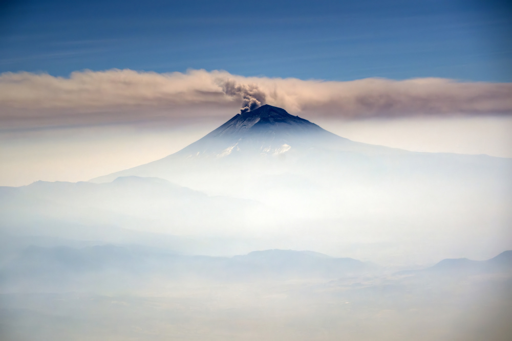 Misty Volcano Eruption by Andrea Izzotti — canvas wall art