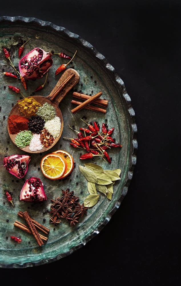 Exotic Spice Tray by Saskia Dingemans — canvas wall art