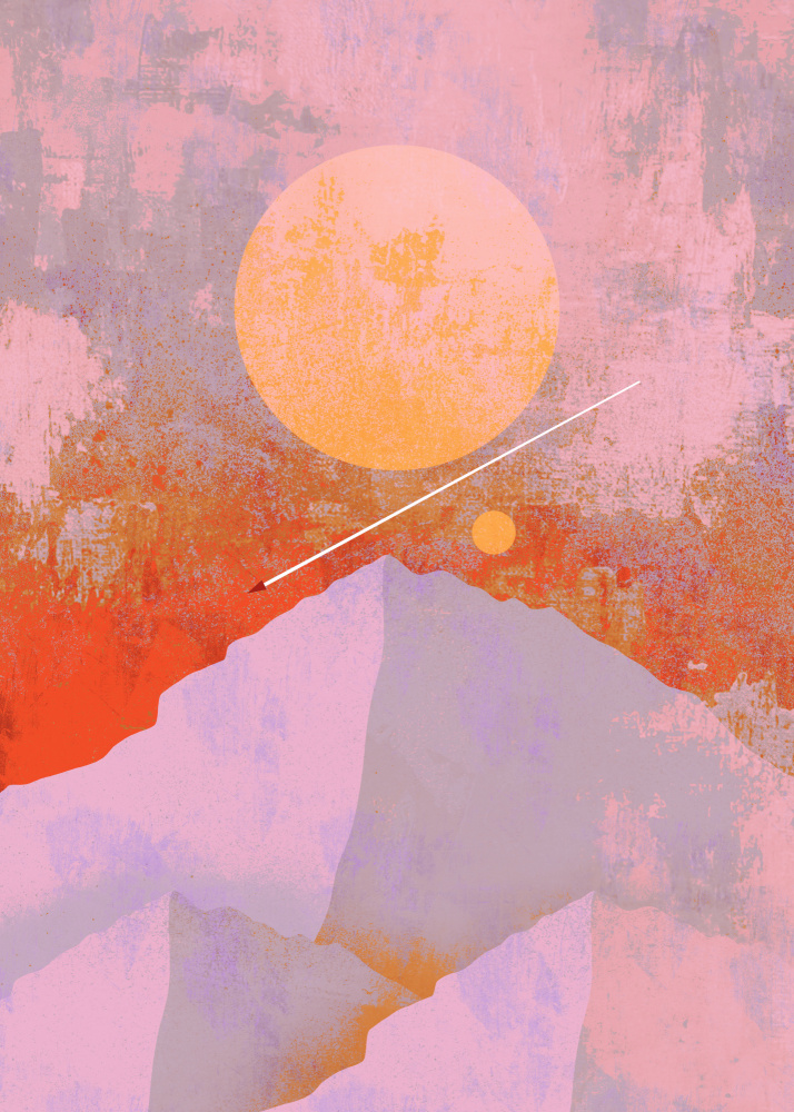 Surreal Mountain Horizon by Stephen Wade — canvas wall art
