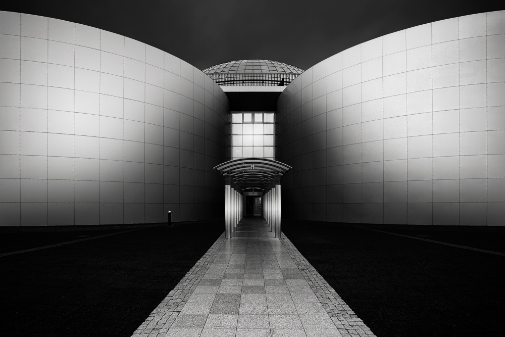 Curved Modern Architecture by Oliver Buchmann — canvas wall art