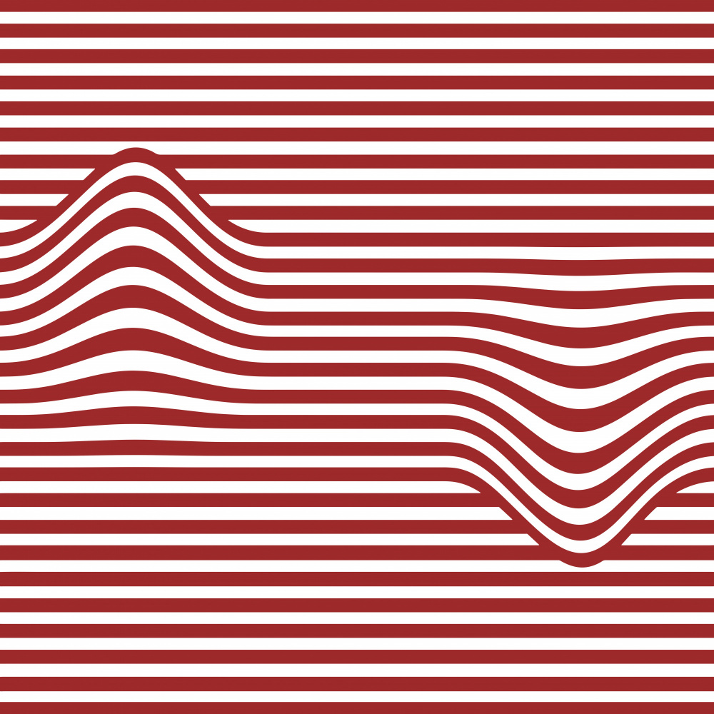 Optical Wave Pattern by Carlos Perez Del Moro — canvas wall art