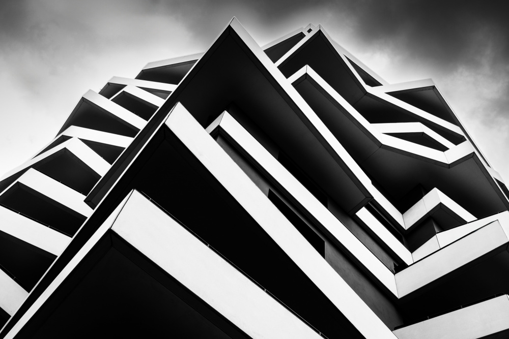 Striking Geometric Architecture by Hervé Loire — canvas wall art
