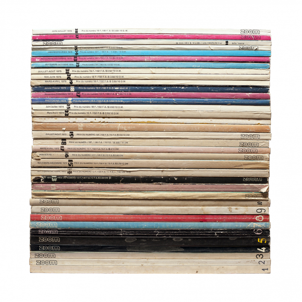 Vintage Magazine Stack by PASLIER Morgan — canvas wall art