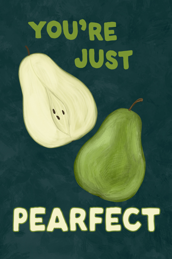 You're Just Pearfect by EMELIEmaria — canvas wall art