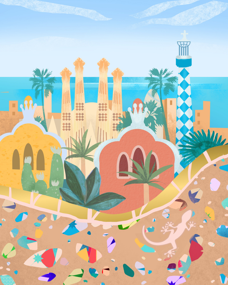 Barcelona by Petra Lizde — canvas wall art