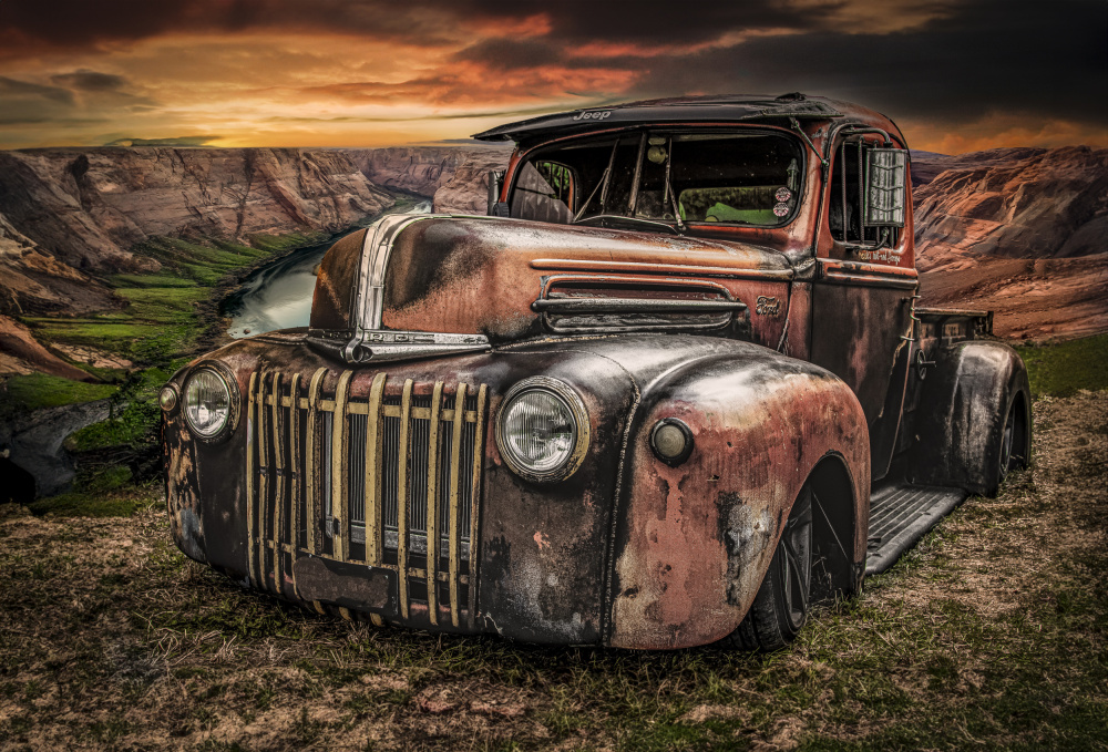 Rusty Canyon Truck by Laruelle Philippe — canvas wall art