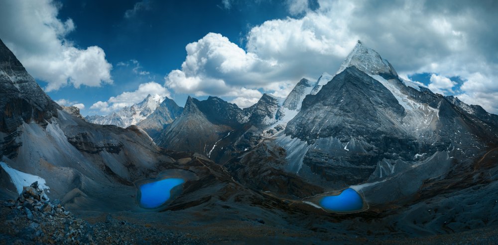 Majestic Alpine Lakes by Selions(陈磊) — canvas wall art