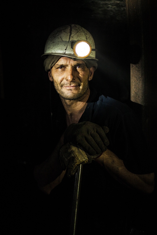 Miner's Gaze by Amir Bajrich — canvas wall art