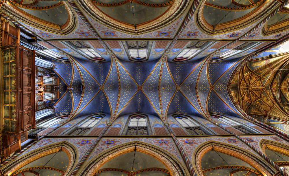 Celestial Vaulted Ceiling by Erhard Batzdorf — canvas wall art