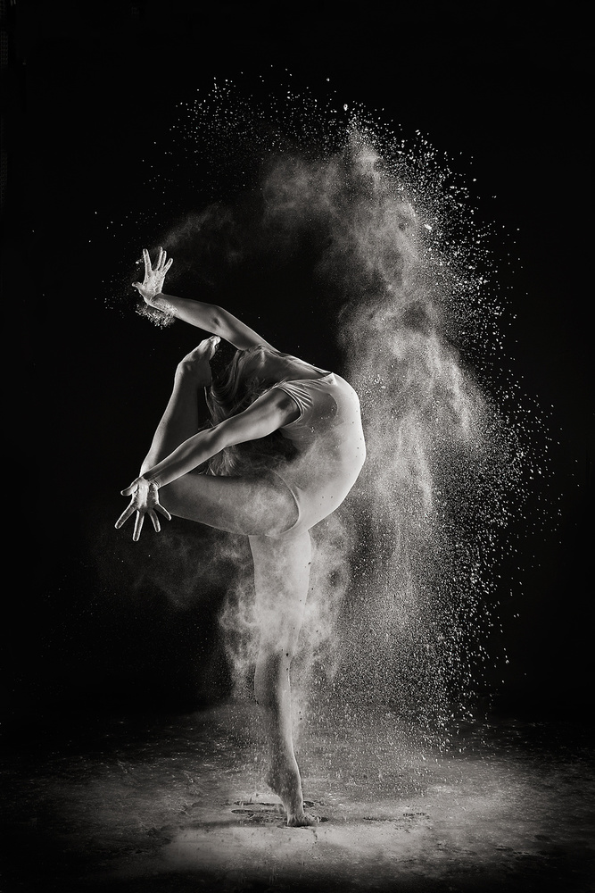 Graceful Powder Dance by Shades and Light — canvas wall art