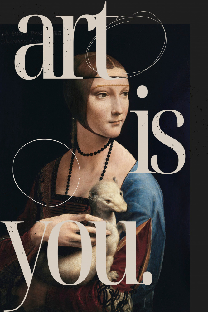 Art Is You Classic Portrait by The Art Concept — canvas wall art