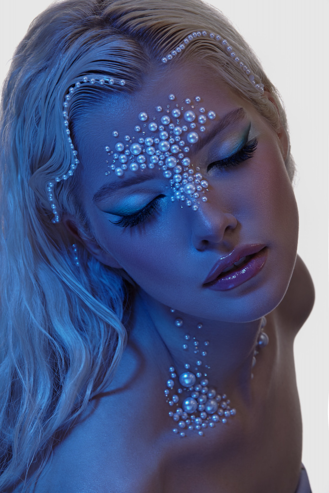 Ethereal Pearl Beauty by Tatya Lushchyk — canvas wall art