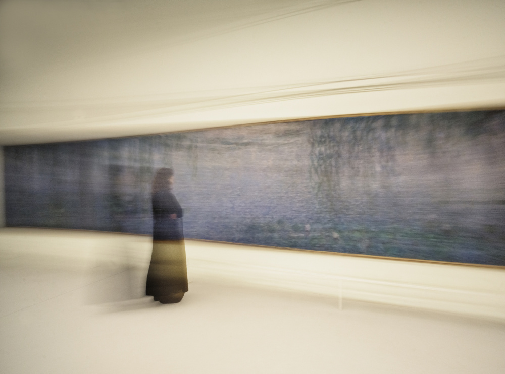 Dreamy Gallery Contemplation by carlo borgatelli — canvas wall art