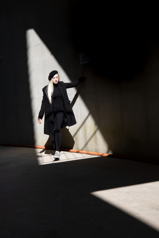 Urban Shadow Woman by YoungIl Kim — canvas wall art