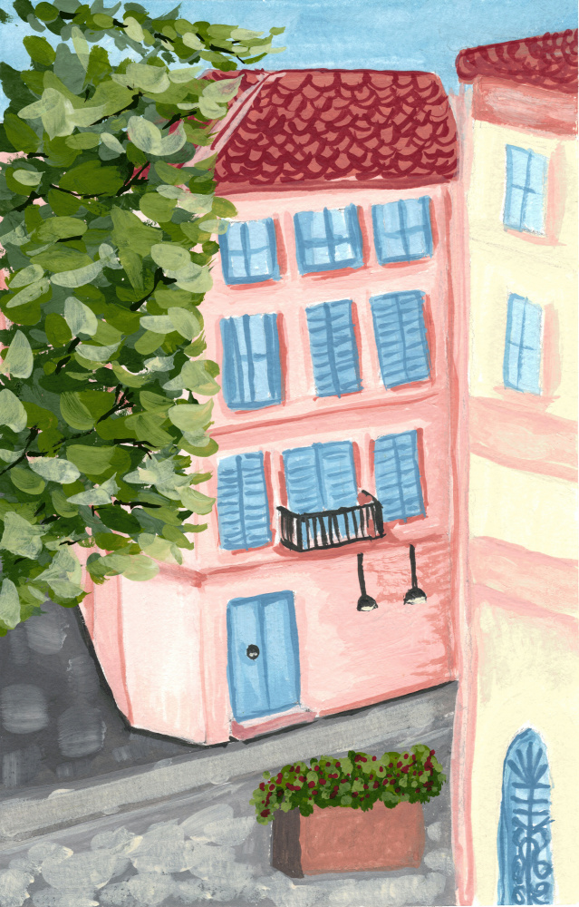 Charming European Street by Jasmine Goodwin — canvas wall art