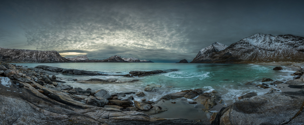 Dramatic Arctic Beach by Haim Rosenfeld — canvas wall art