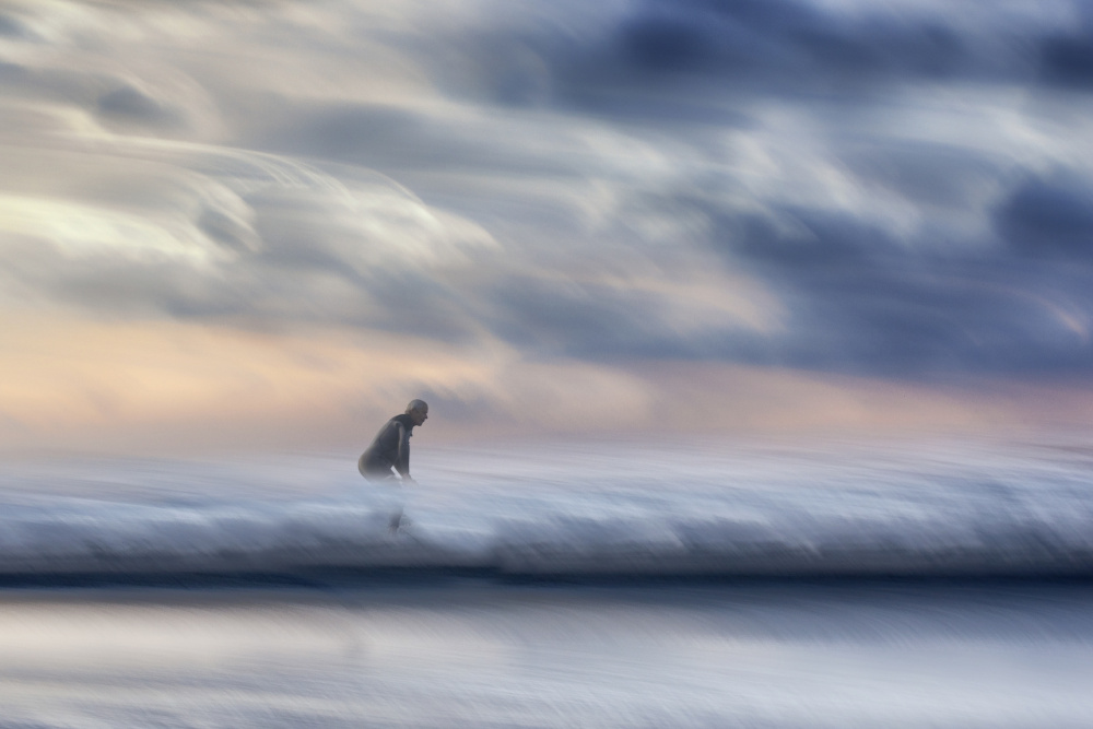 Dreamy Ocean Surfer by Benjamine Hullot Scalvenzi — canvas wall art