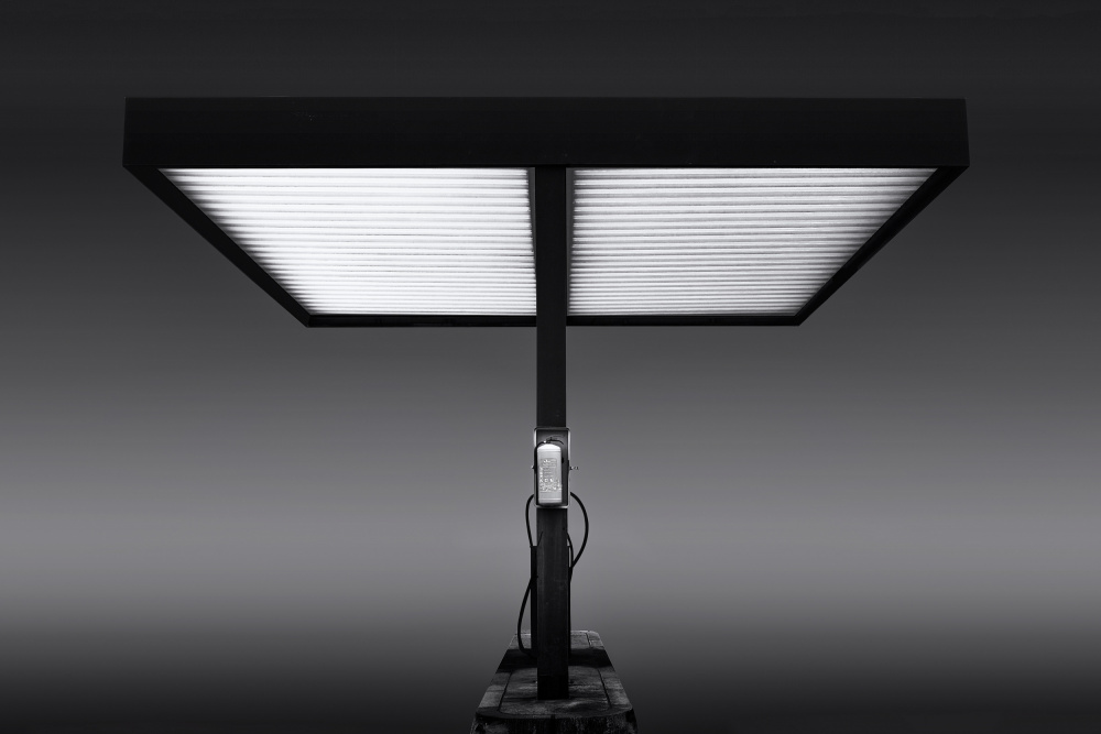 Stark Gas Station Light by Rolf Endermann — canvas wall art