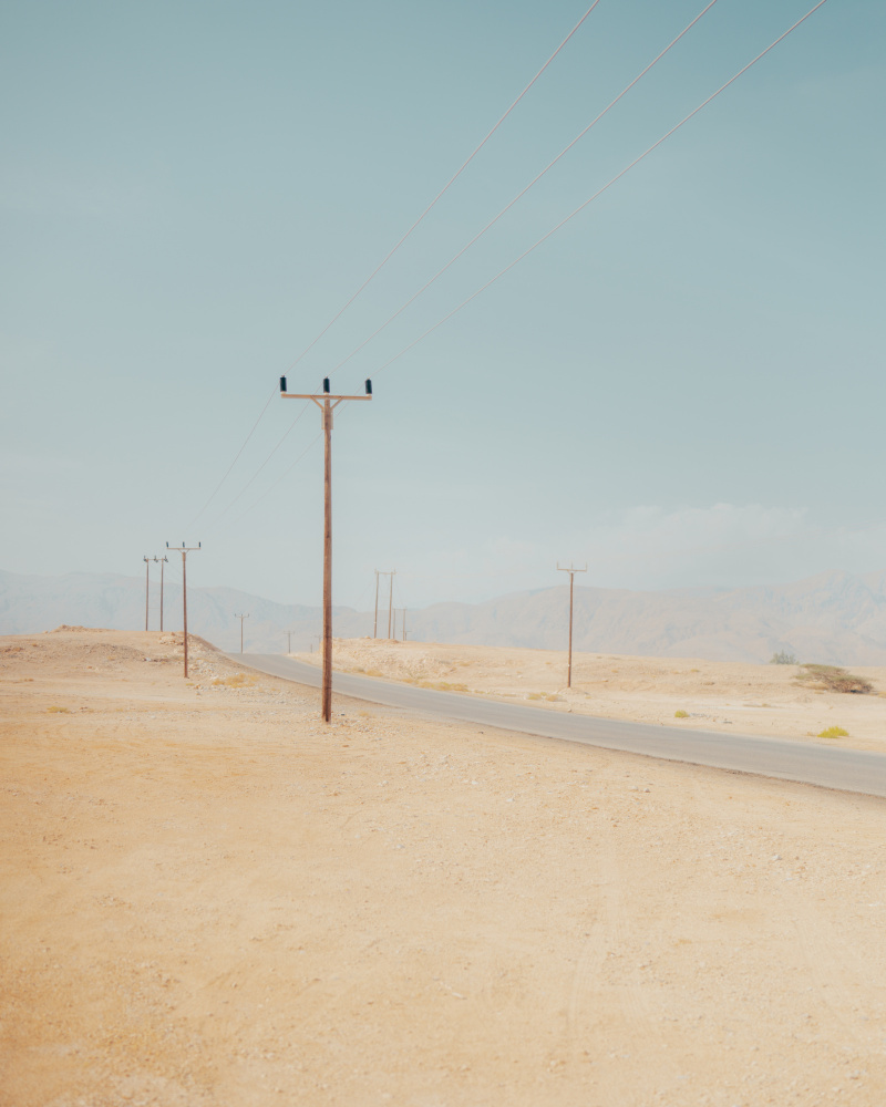 Quiet Desert Road by Witold Ziomek — canvas wall art