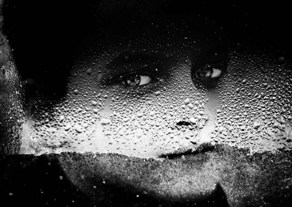 Crying Eyes Condensation by Samanta Krivec — canvas wall art
