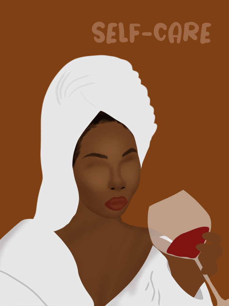 Self-Care by Carelle N'guessan — canvas wall art