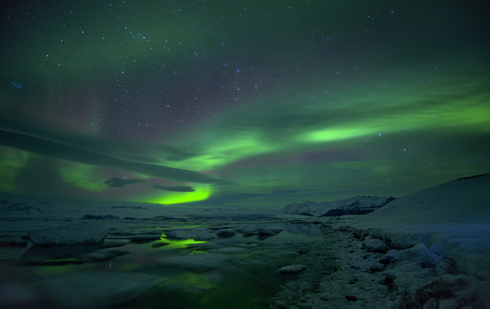 Northern Lights Spectacle by Andrea Auf dem Brinke — canvas wall art