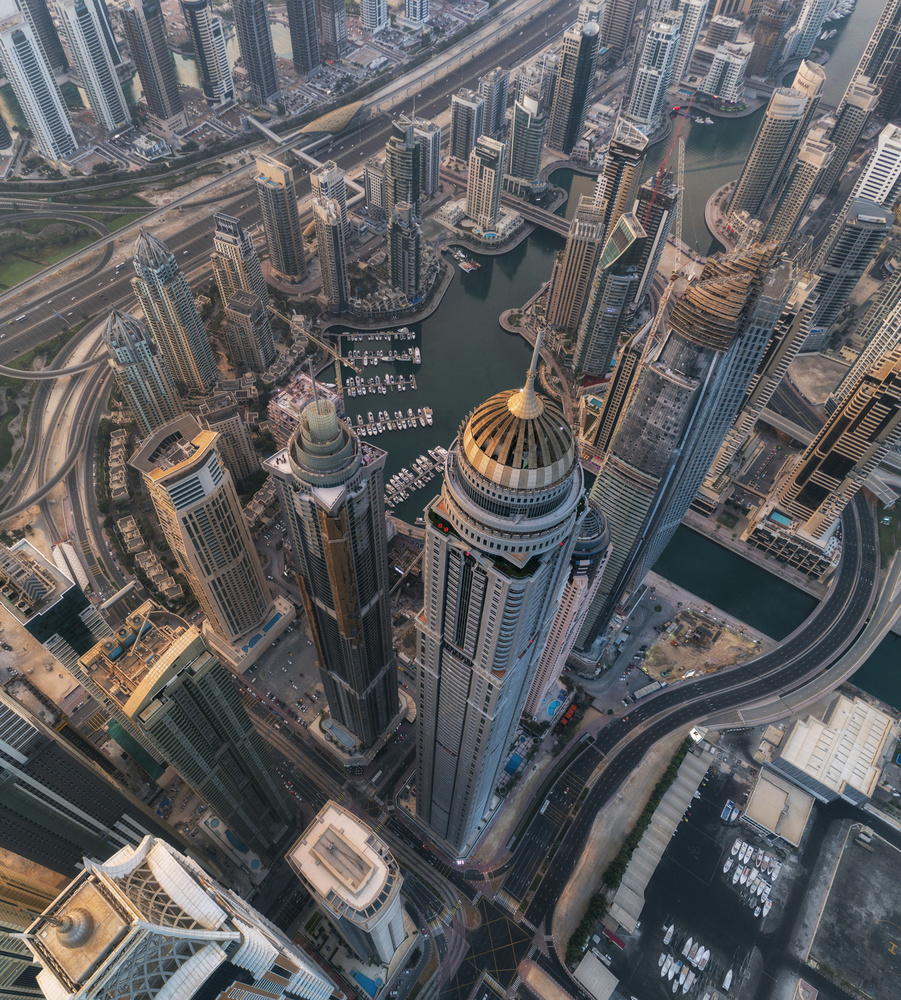 Dubai Marina Skyline by Stan Huang — canvas wall art