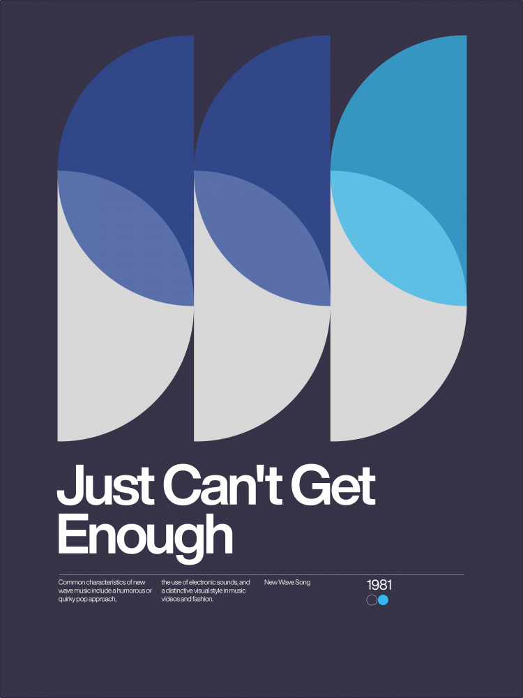 Eighties New Wave Graphic by David Vineïs — canvas wall art