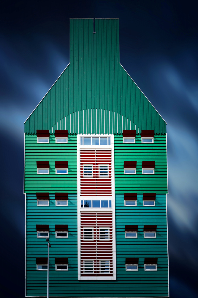 Vibrant City Architecture by Erhard Batzdorf — canvas wall art