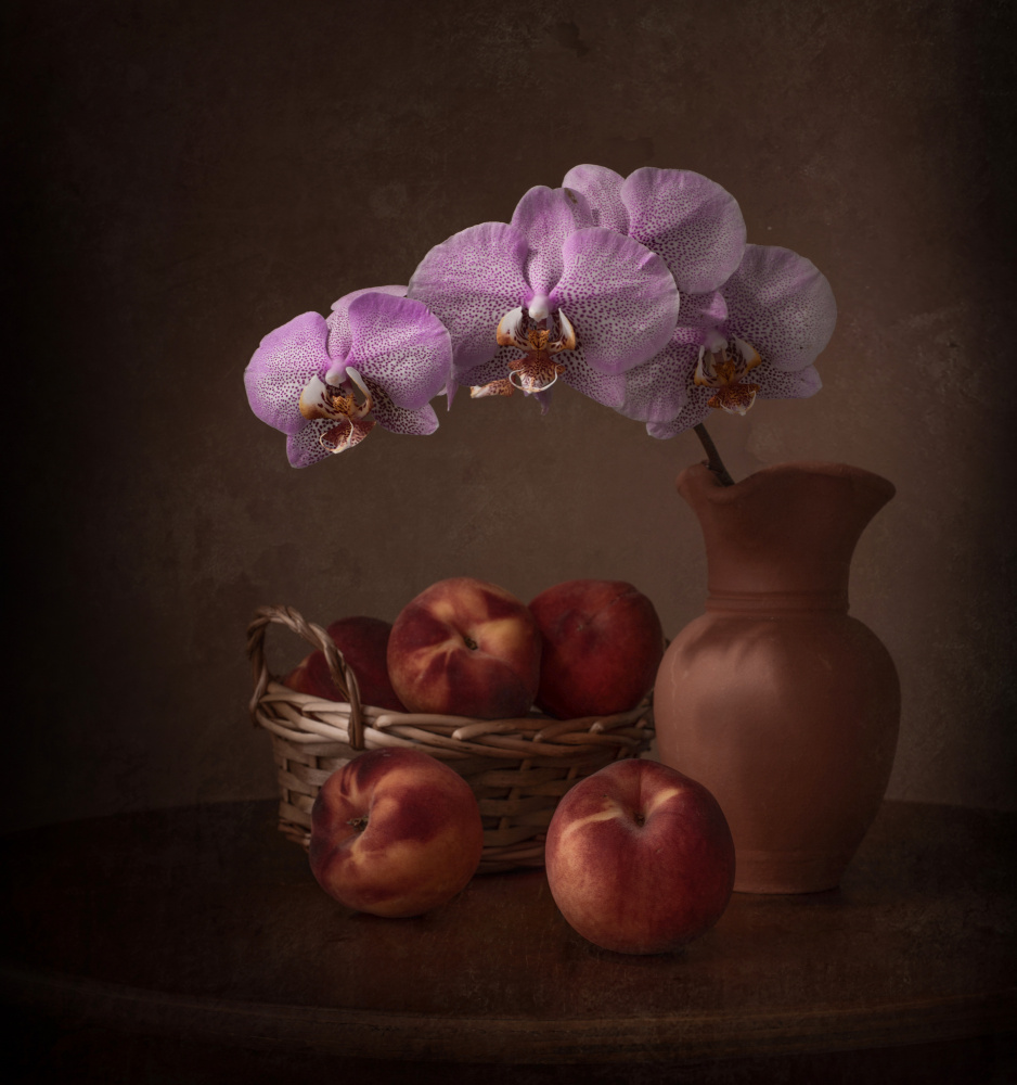 Fresh peaches by Margareth Perfoncio — canvas wall art