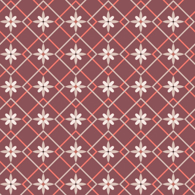 Japandi farmhouse blender diagonally checked mauve seamless pattern