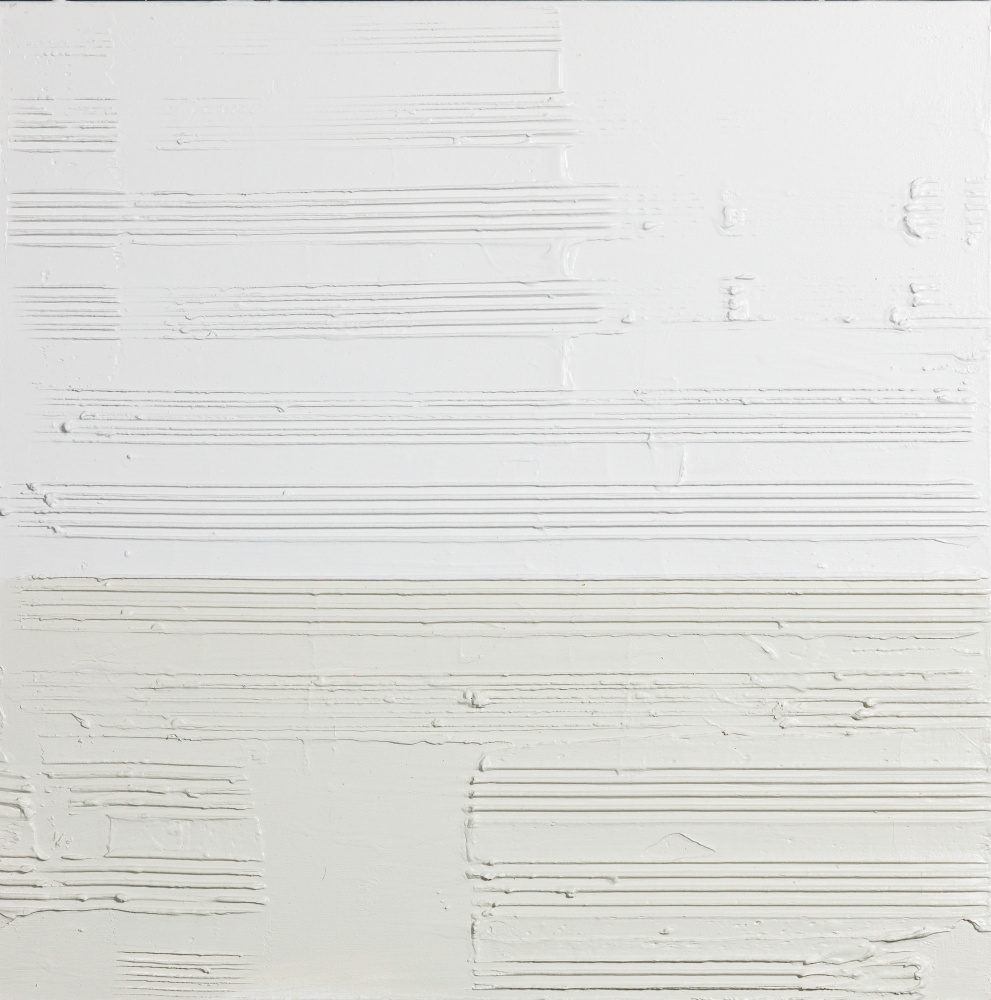 Textured White Lines by kent youngstrom — canvas wall art