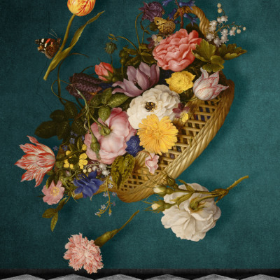 Floating Floral Basket