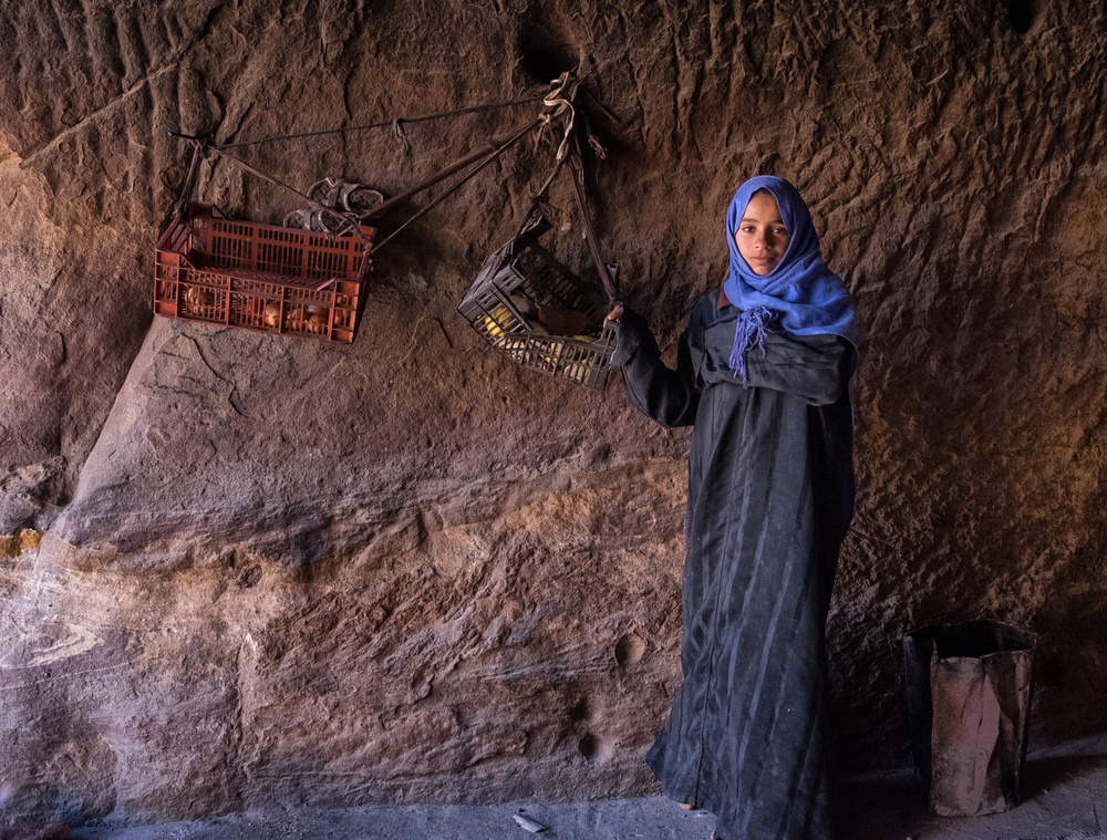 Girl In Cave Home by Andrei Nicolas - The Traveler — canvas wall art