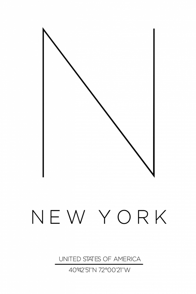 Minimalist NYC Design by THE MIUUS STUDIO — canvas wall art