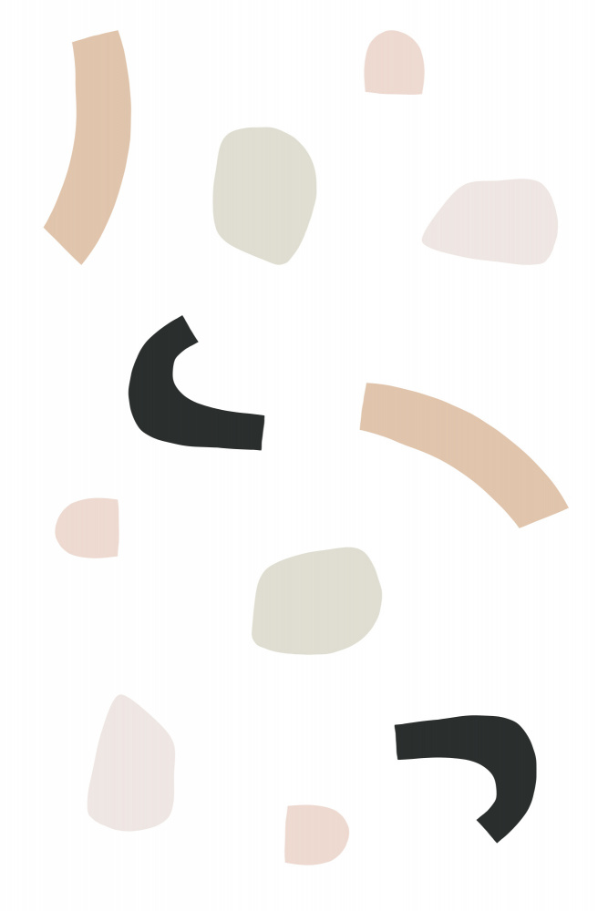 Organic Shapes and Neutral Tones by uplusmestudio — canvas wall art