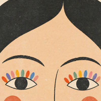Rainbow Eyelashes Face
