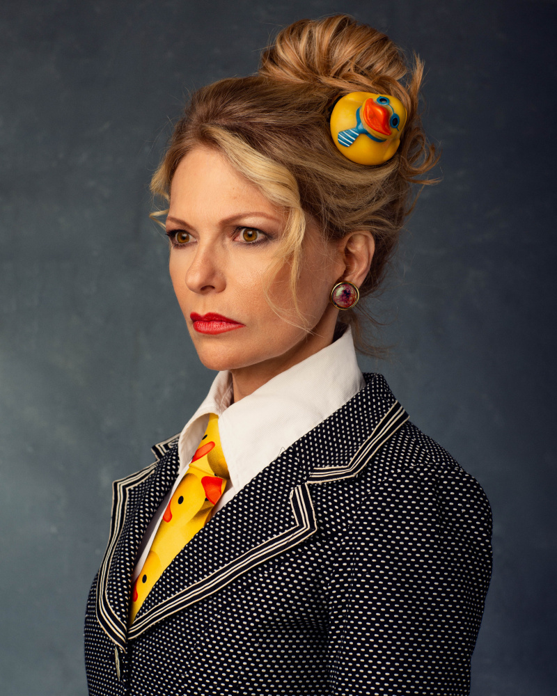 Quirky Business Woman by Anderson Diaz — canvas wall art