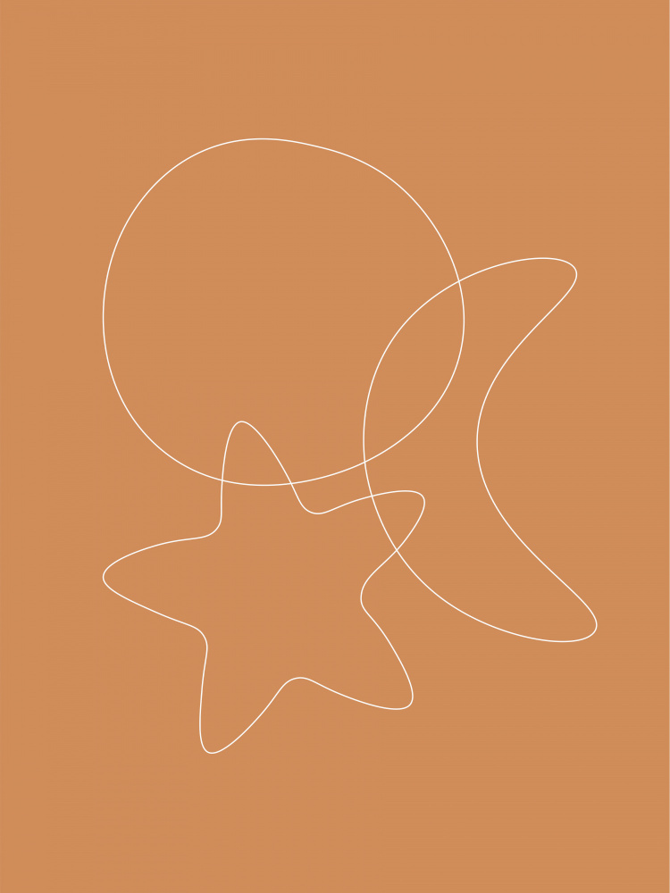 Minimalist Celestial Harmony by Natasha Playell — canvas wall art