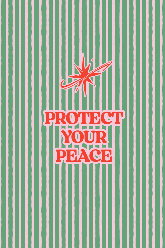 Protect Your Peace by Treechild — canvas wall art