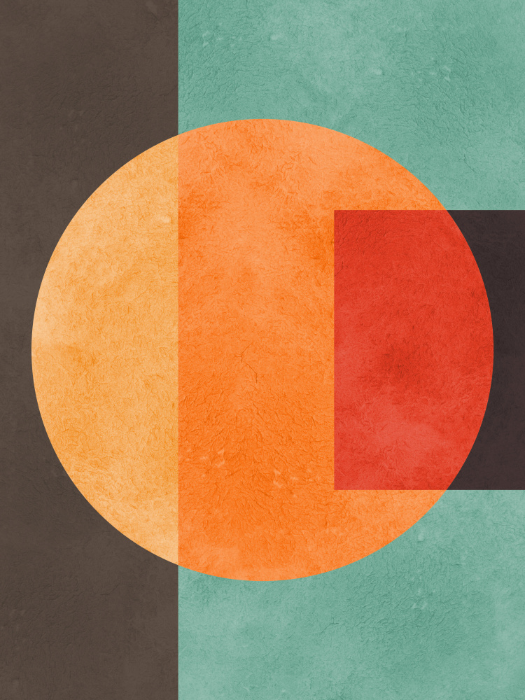 Abstract Color Block Design by Vitor Costa — canvas wall art