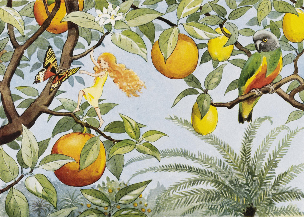 Solägget (1932) Sollandet by Elsa Beskow — canvas wall art
